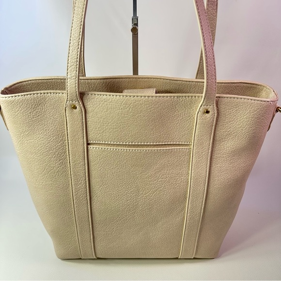 NEW WOMEN’S Style & Co Alabaster Whipstitch Braided Front Tote - Picture 3 of 5